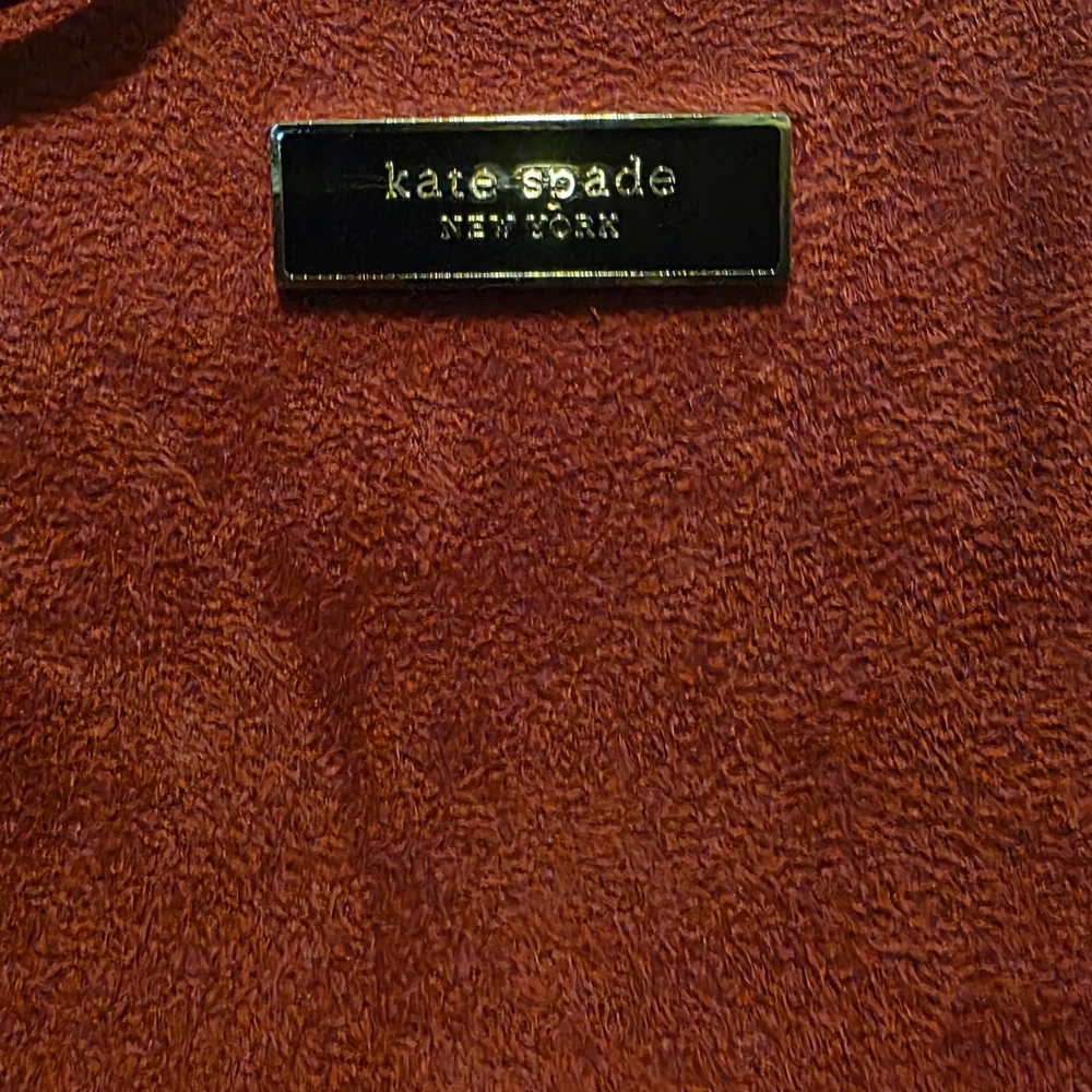 Kate Spade Red Suede Tote Bag - Picture 2 of 7